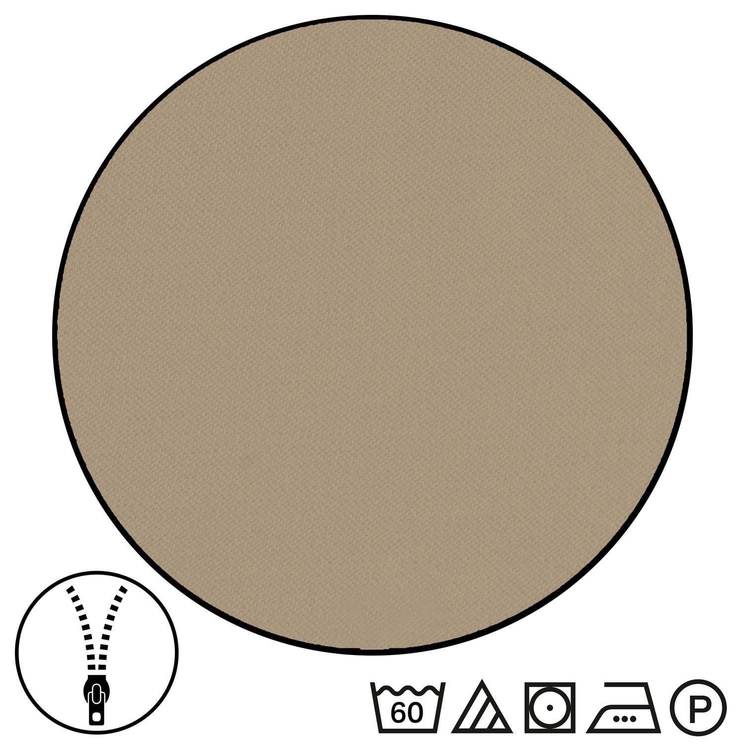 Double pack Sleezzz® Renforcé reversible bed linen mocha/white 135 x 200 + 80 x 80 cm