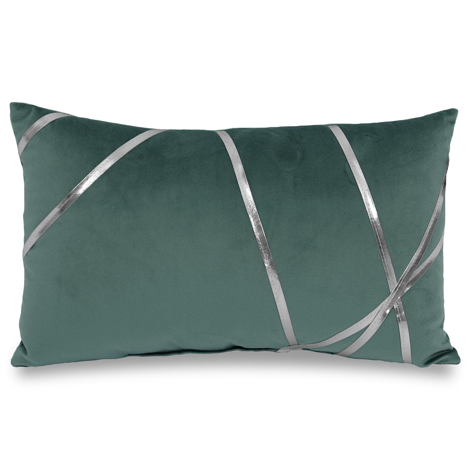 Decorative cushion emerald green 30 x 50 cm