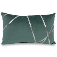 Decorative cushion emerald green 30 x 50 cm