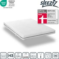 7 bölgeli viskoelastik yatak Sleezzz Smart 140 x 200 cm, yükseklik 18 cm, sertlik seviyesi H3, havalı hafızalı sünger