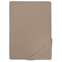 CloudComfort Basic hoeslaken van jersey-stretch, taupe, 180 x 200 - 200 x 200 cm