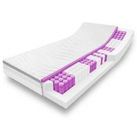 7 Zonen ergonomische Taschenfederkernmatratze Sleezzz Diamond T1000 80 x 200 cm, Höhe 23 cm, Härtegrad H2/H3, 1000 Federn/2m²