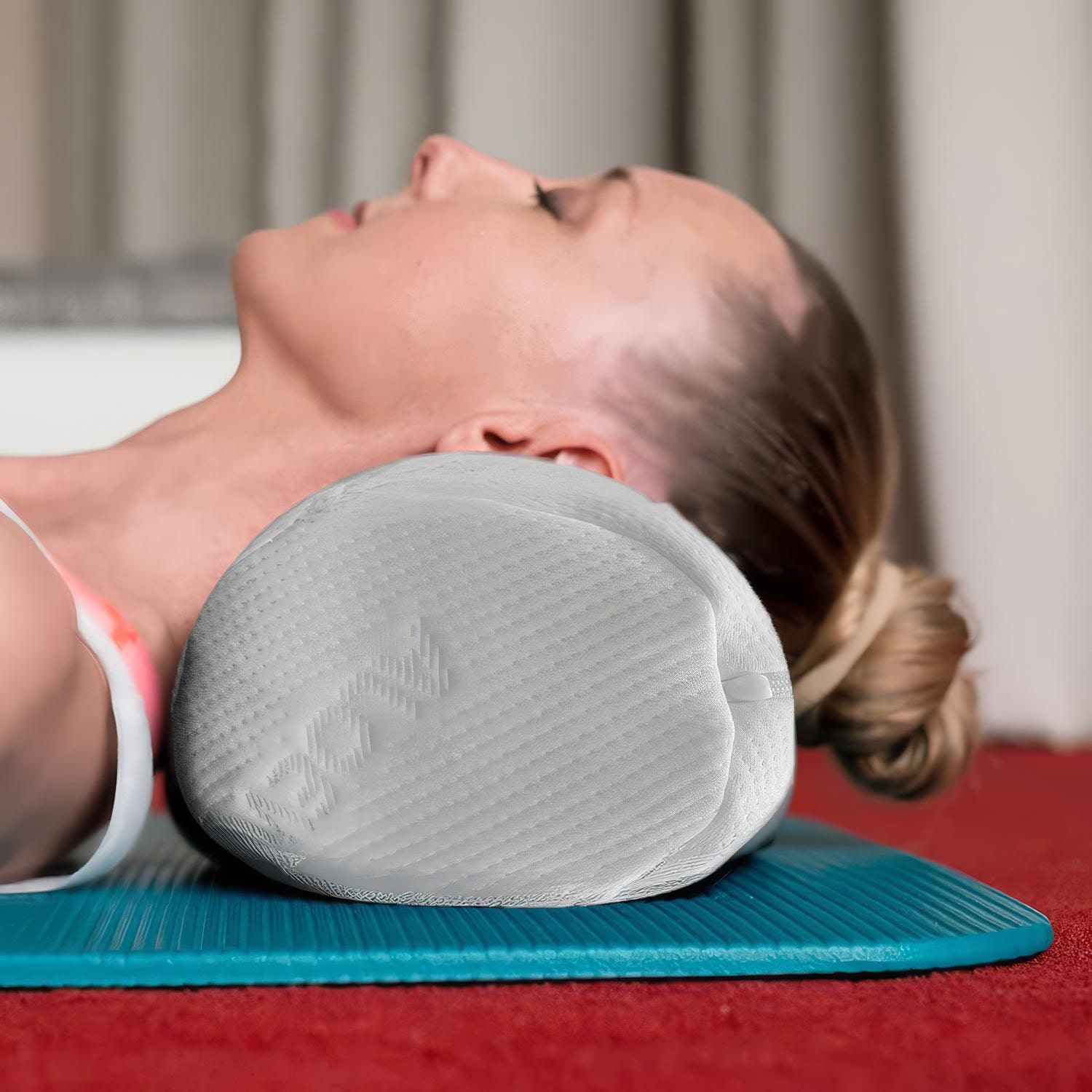 Knee and neck roll Visco Aloe Vera with memory foam 40 x 15 cm