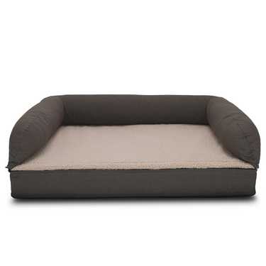 Letto ortopedico per cani 100 x 70 x 27 cm con schienale taglia M