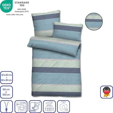 Microfiber seersucker bed linen 135 x 200 + 80 x 80 cm + 40 x 80 cm 3-piece