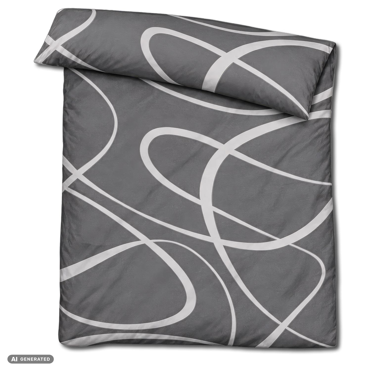 CloudComfort Renforcé Bettwäsche Curly 135 x 200 + 80 x 80 cm