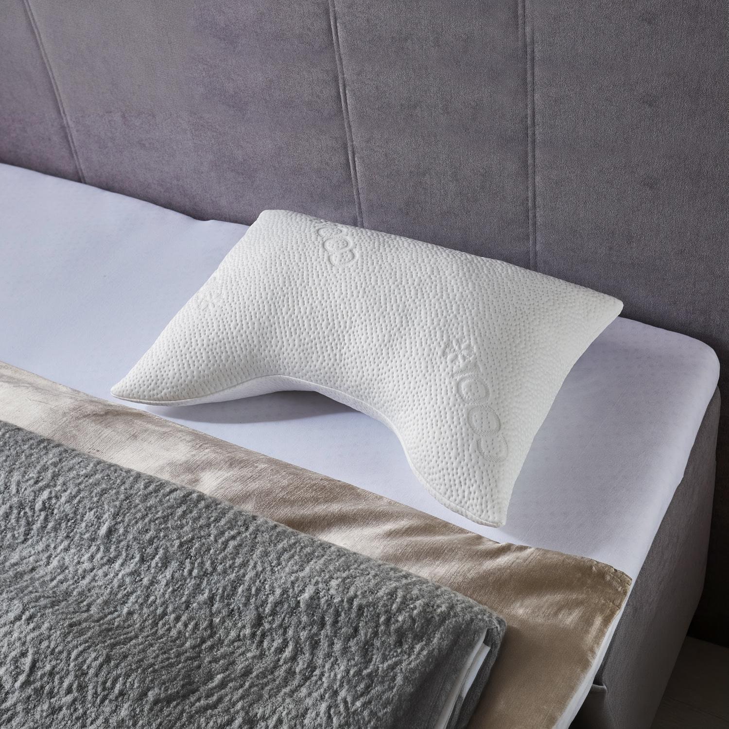 2 x Sleezzz® Cool gel foam contour neck support pillow 40 x 60 x 16 cm