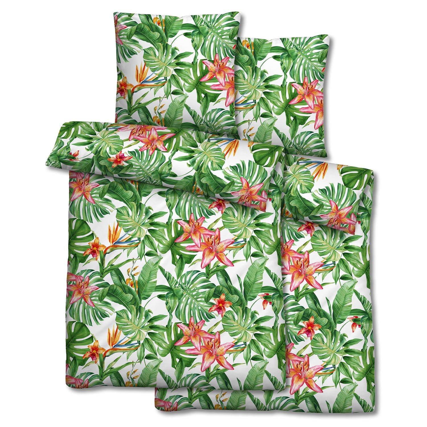 Microfiber seersucker bed linen 135 x 200 + 80 x 80 cm in a 4-pack