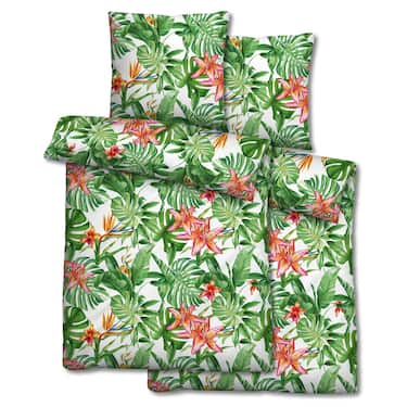 Microfiber seersucker bed linen 135 x 200 + 80 x 80 cm in a 4-pack