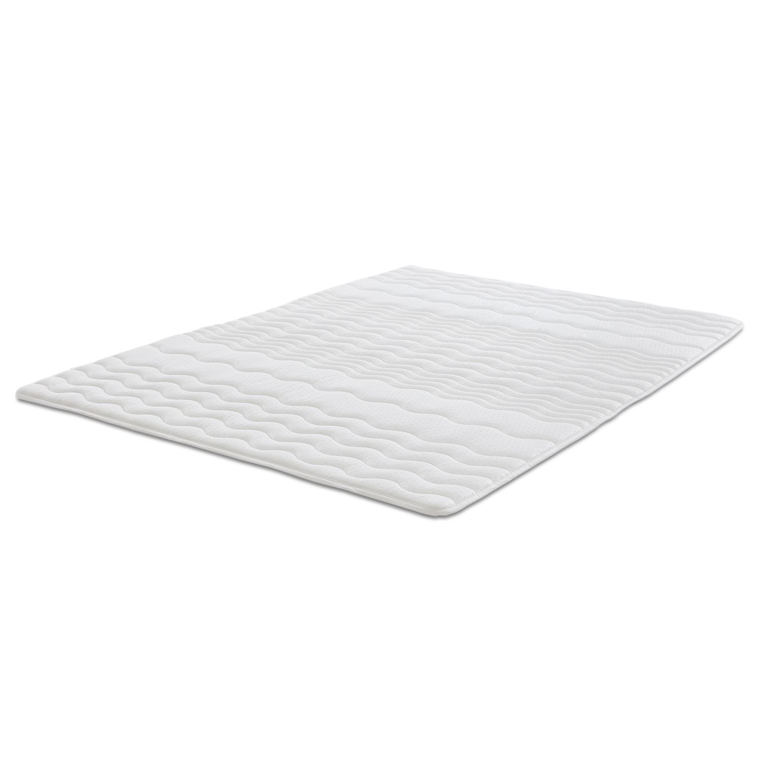 2.5 cm comfort foam topper Sleezzz® Basic 100 x 200 cm with 7-zone wave quilting and corner rubbers
