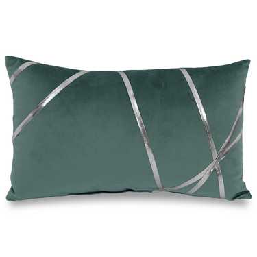 Decorative cushion emerald green 30 x 50 cm