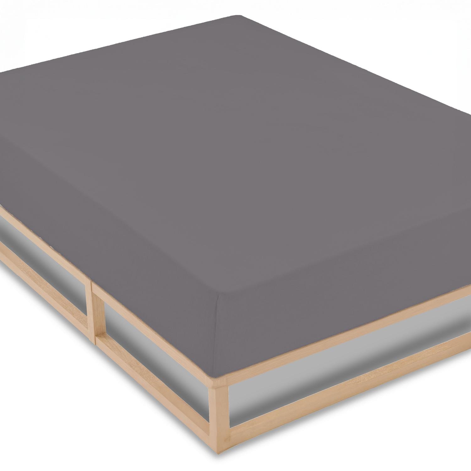 CloudComfort Basic lepedő alapfelszereltség mez sztreccs sötétszürke 140 x 190 - 160 x 200 cm