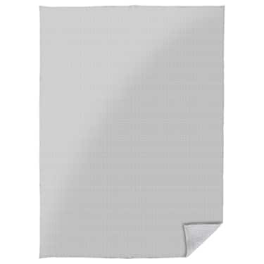 140 x 200 cm waffle piqué lightweight polycotton bedspread in the color light grey