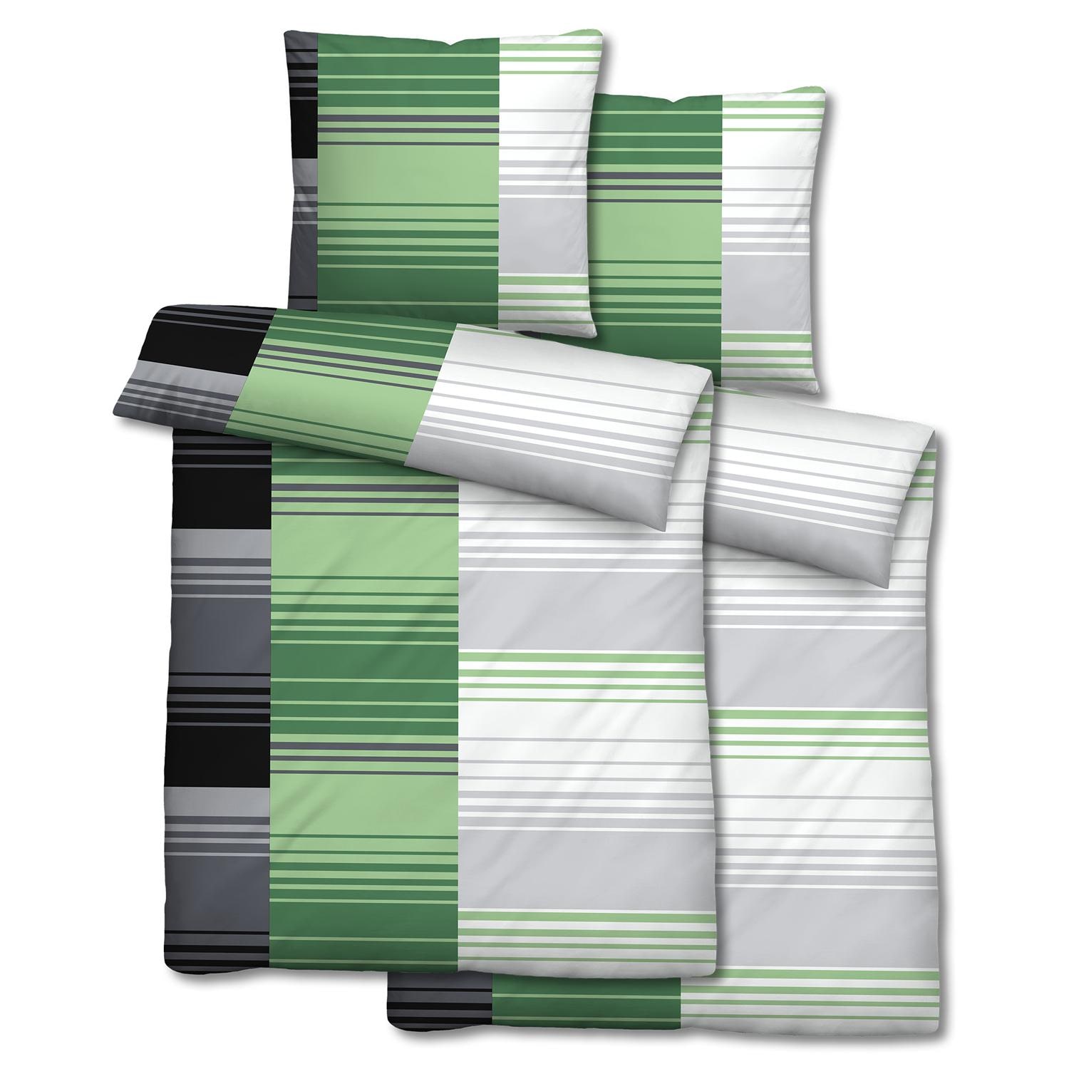 Microfiber seersucker bed linen 135 x 200 + 80 x 80 cm in a 4-pack